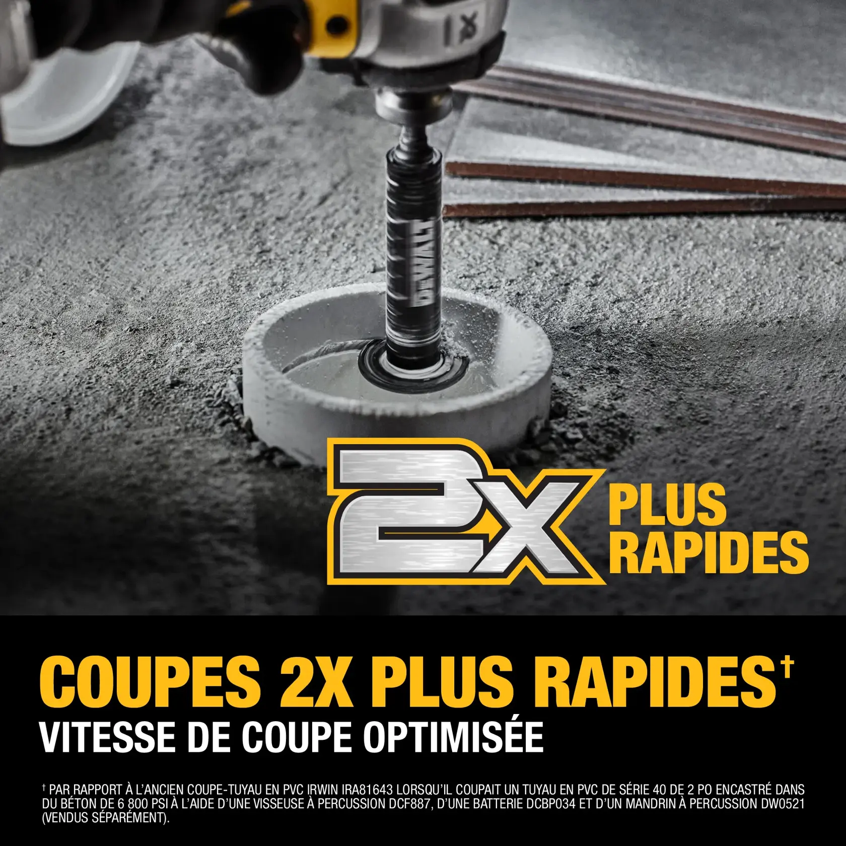 Coupe-tube PVC à grain diamanté DEWALT®