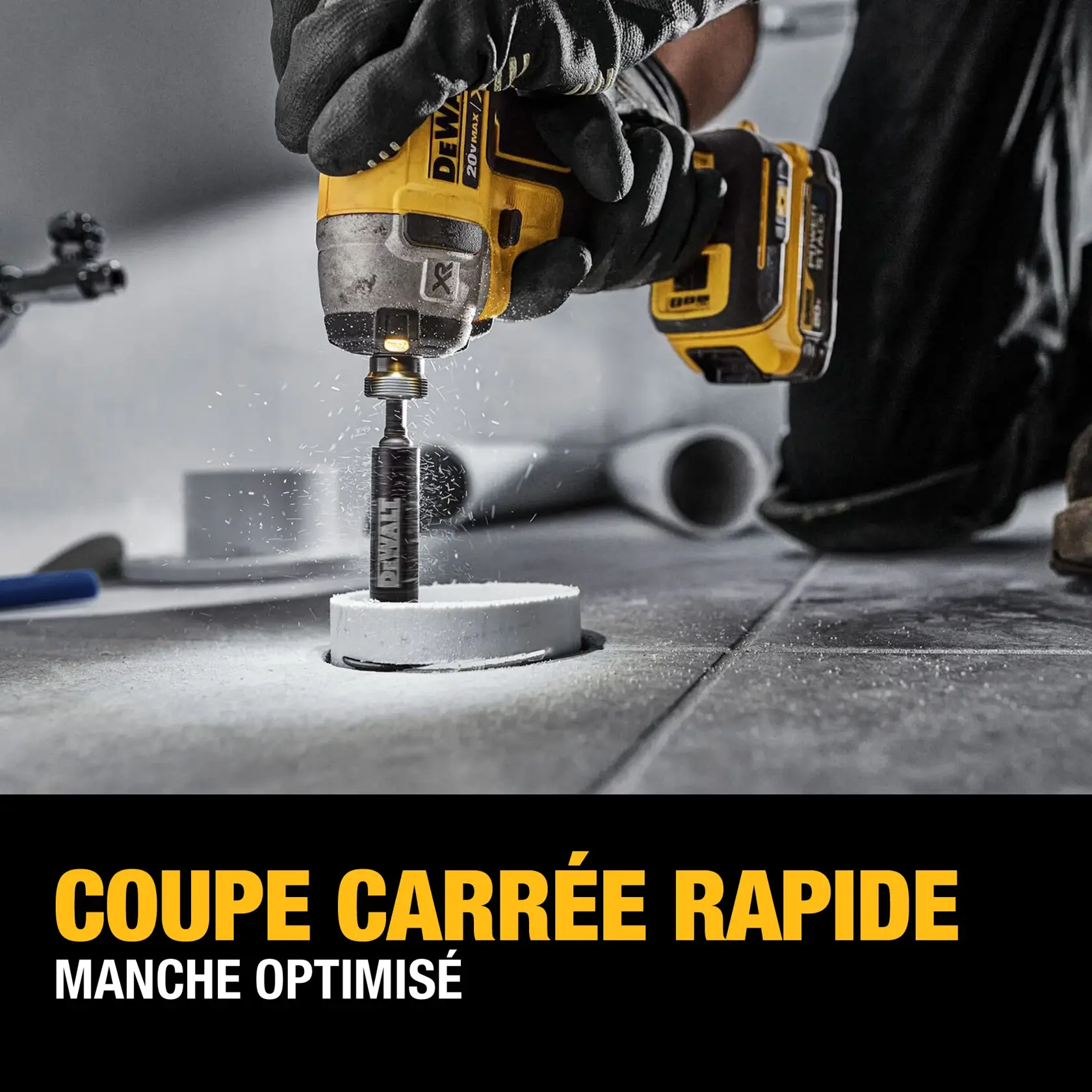 Coupe-tube PVC à grain diamanté DEWALT®
