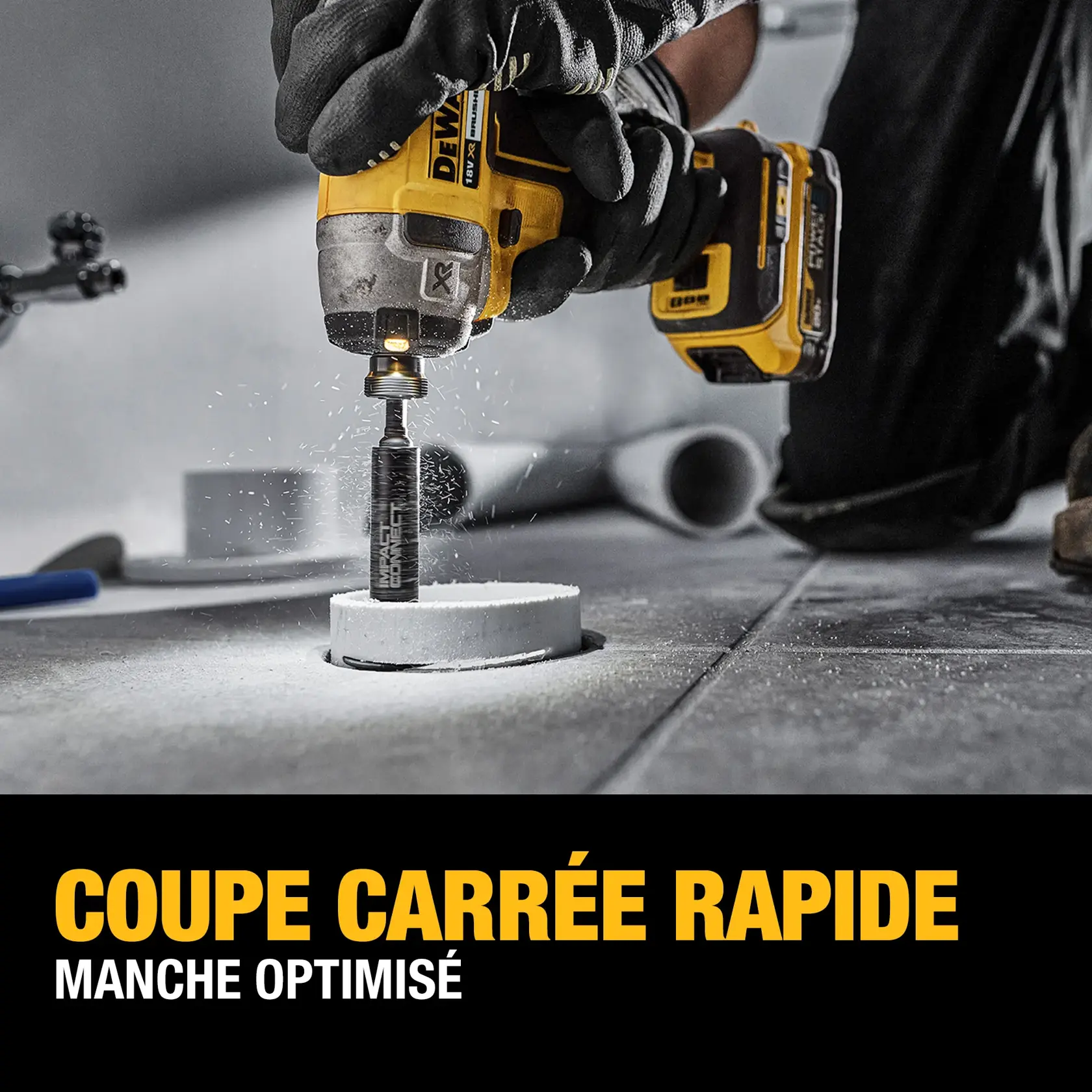 Coupe-tube PVC à grain diamanté DEWALT®
