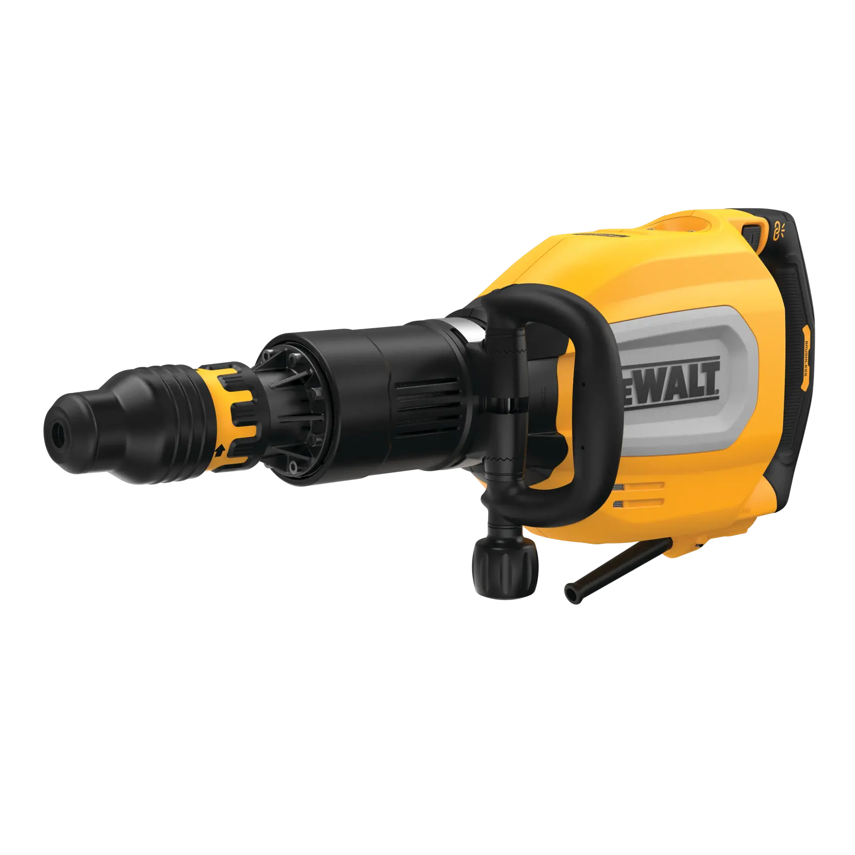 Marteau démolisseur DEWALT D25911K jaune et noir sur fond blanc.
