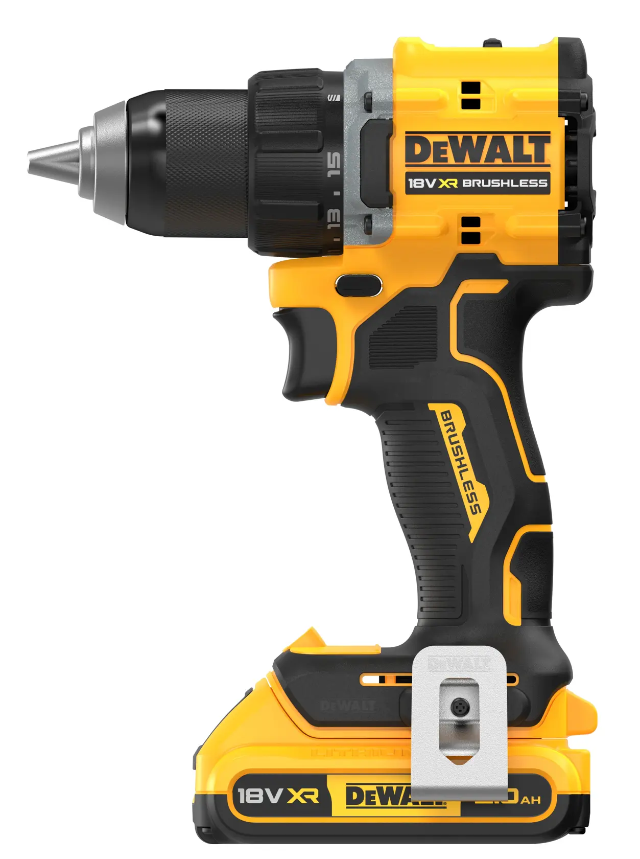 Perceuse-visseuse compacte brushless 18V XR® DEWALT® - 2 x 4 Ah