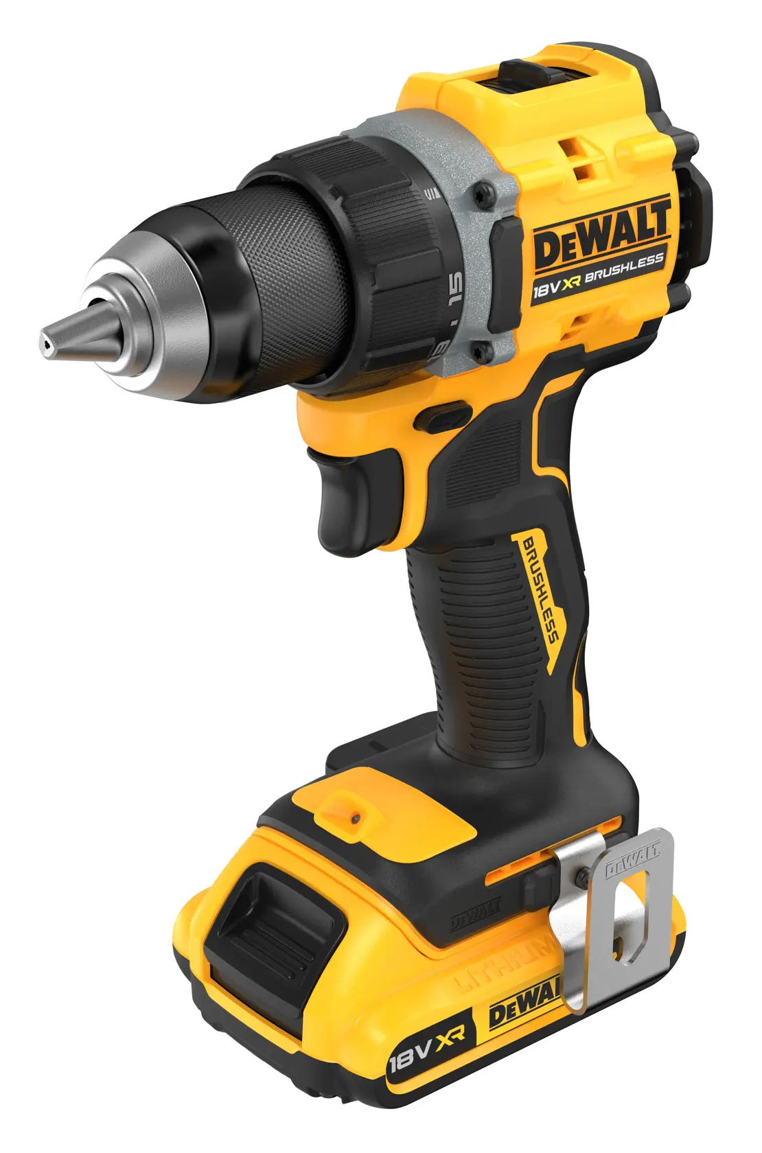 Perceuse-visseuse compacte brushless 18V XR® DEWALT® - 2 x 4 Ah