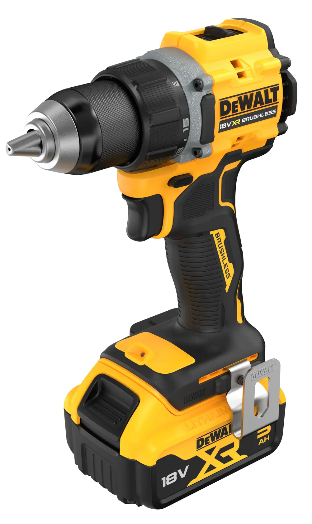 Perceuse-visseuse compacte brushless 18V XR® DEWALT® - 2 x 5 Ah