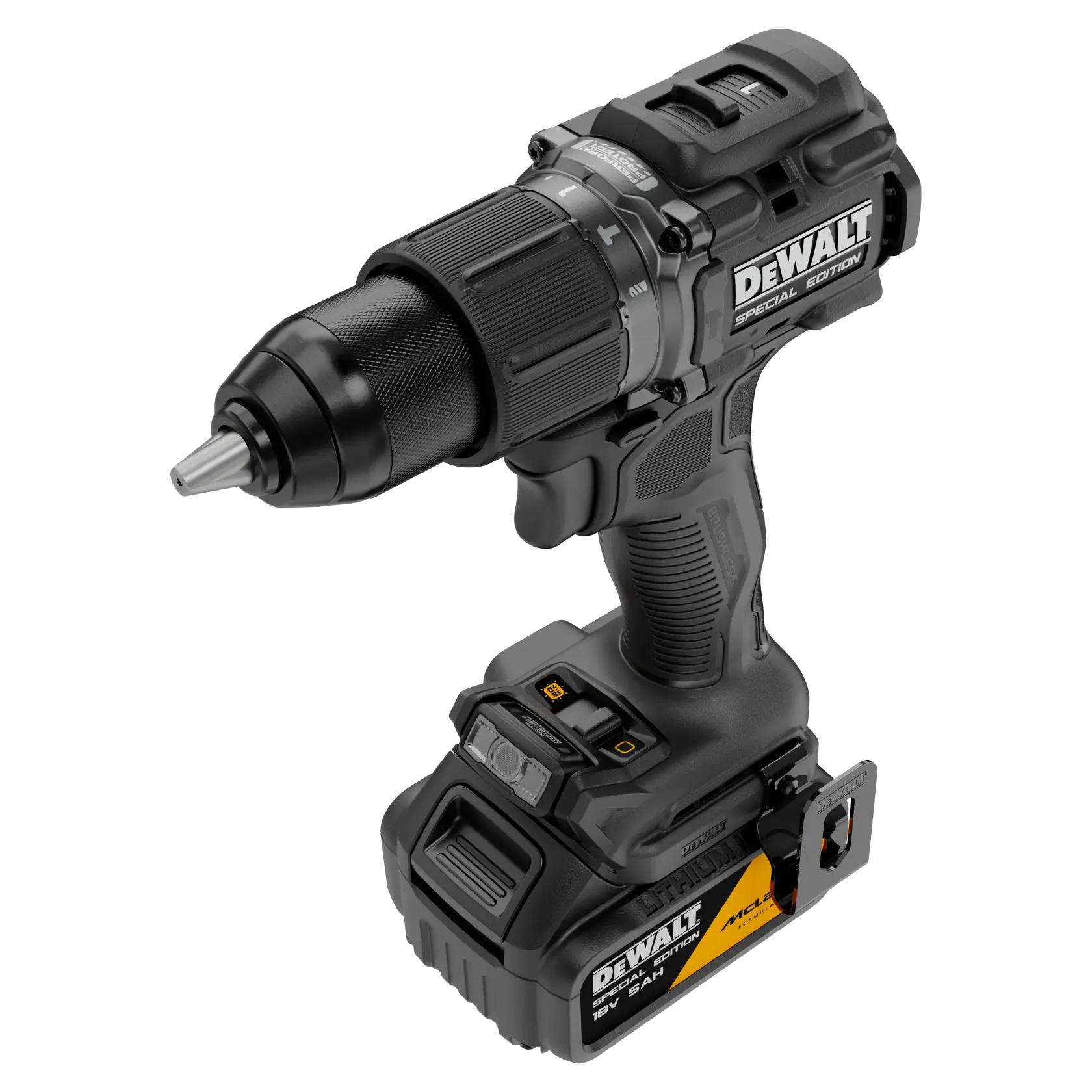 Taladro DEWALT, fotografía, DCD86MP2T-QW y DCD86MP2T. Inalámbrico, edición especial.