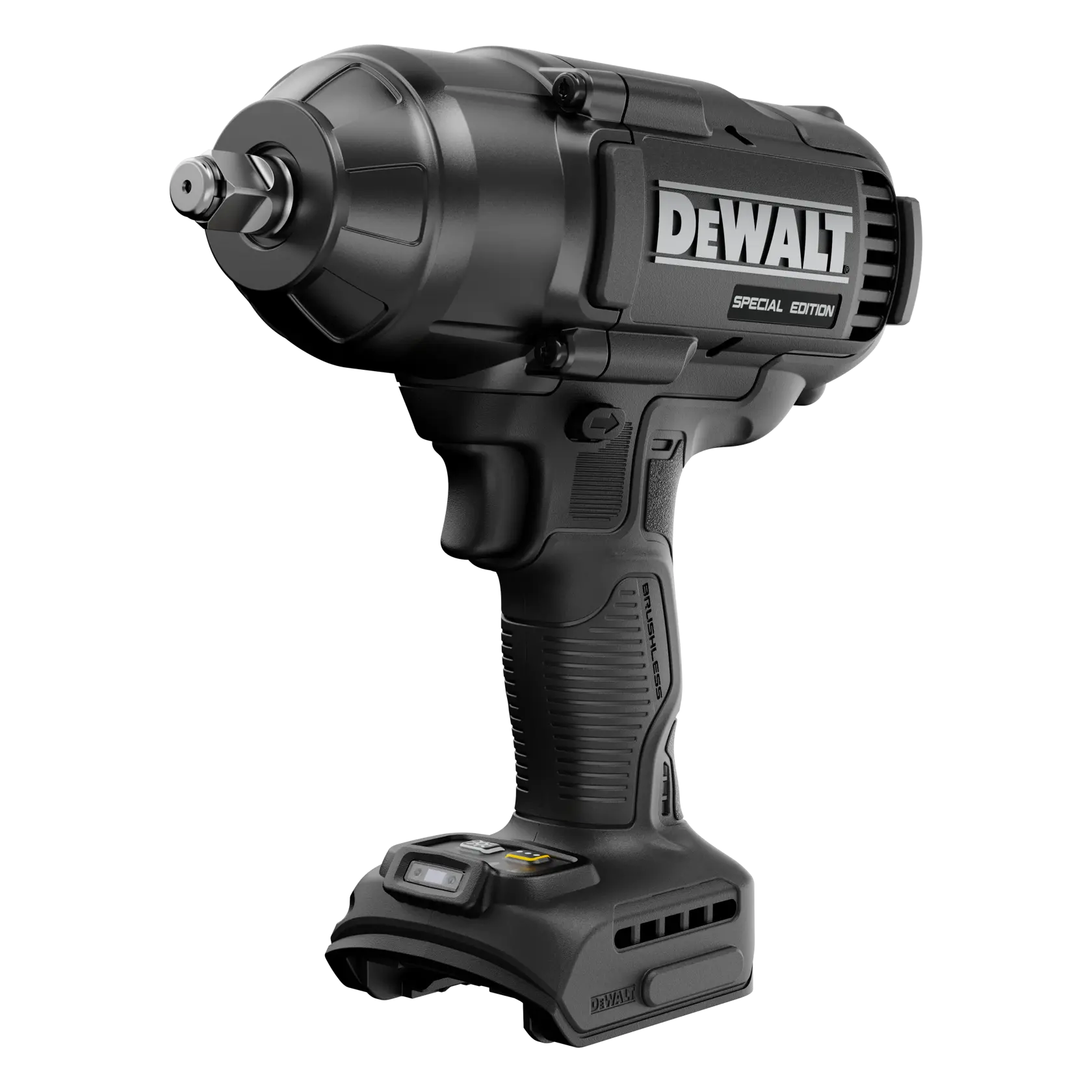 Herramienta fotográfica DEWALT DCK3222MP2T-QW y DCK3222MP2T, especial negra, vista lateral.