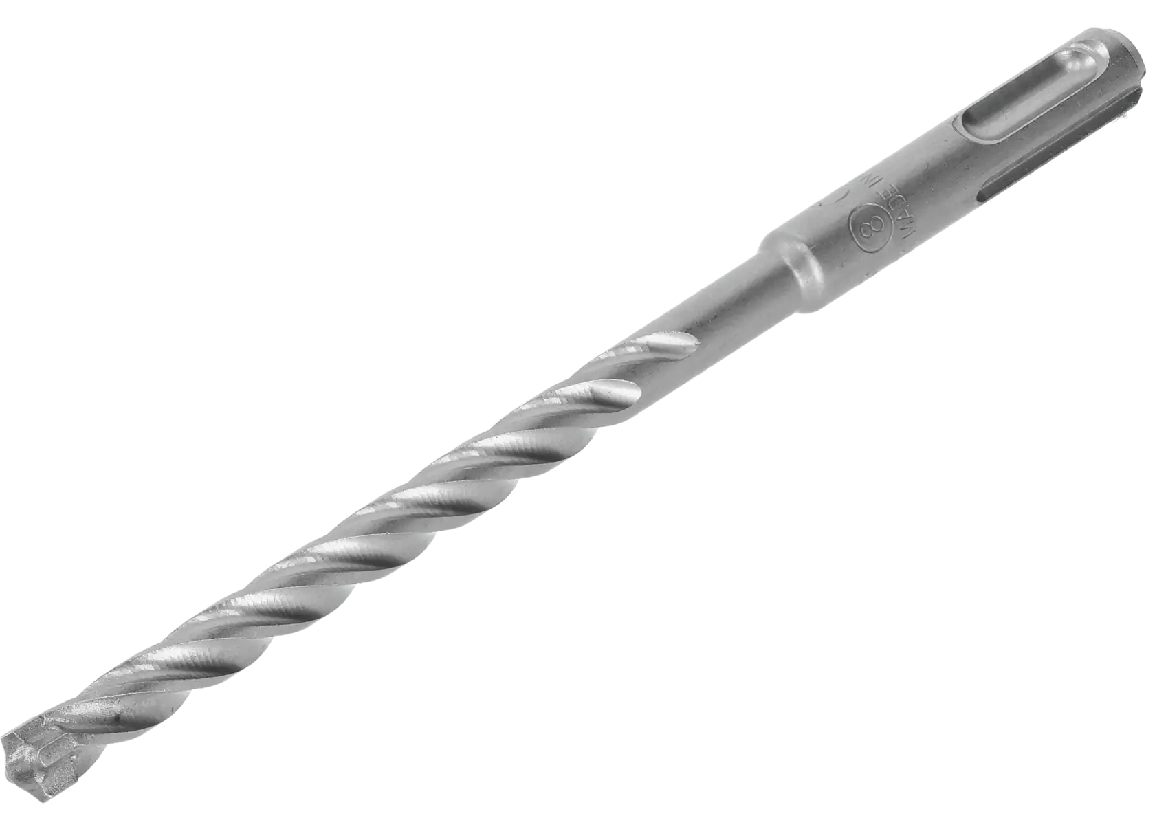 Broca metálica DEWALT DT20451 con espiral para herramientas eléctricas, sobre fondo blanco.