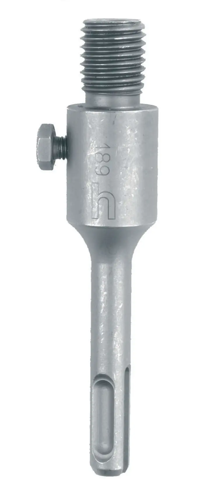 Adaptador DEWALT DT6750 para brocas, metálico, cilíndrico, con rosca superior, para coronas.