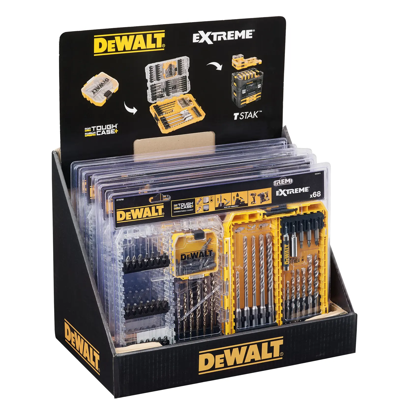 DEWALT-Bohrerset DT70760-QZ, DT70760 im Display. Kategorie Fotografie. Region EMEAANZ.