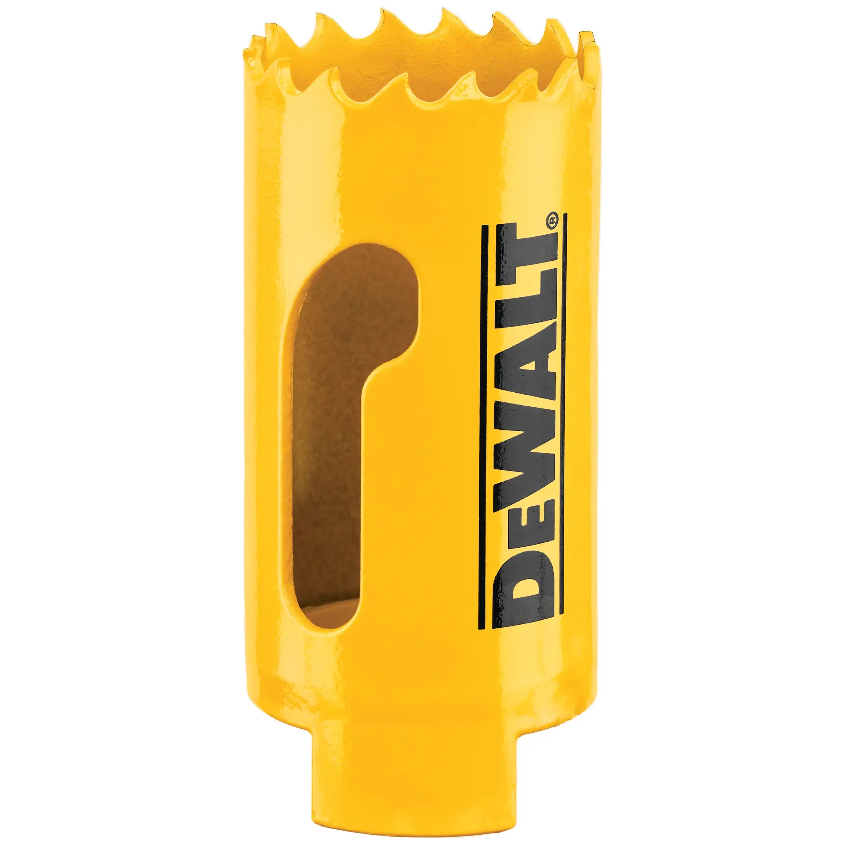 Grafik mit DEWALT XTREME Sub-Compact Series Branding und dem Slogan 'Kompakt und leistungsstark' auf gelbem Hintergrund.