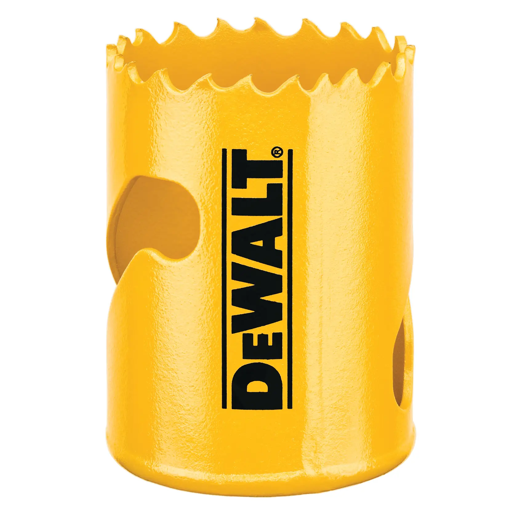 DEWALT gelbe Lochsäge, Fotografie, SKUs DT90313, DT90313-QZ, scharfe Kante.