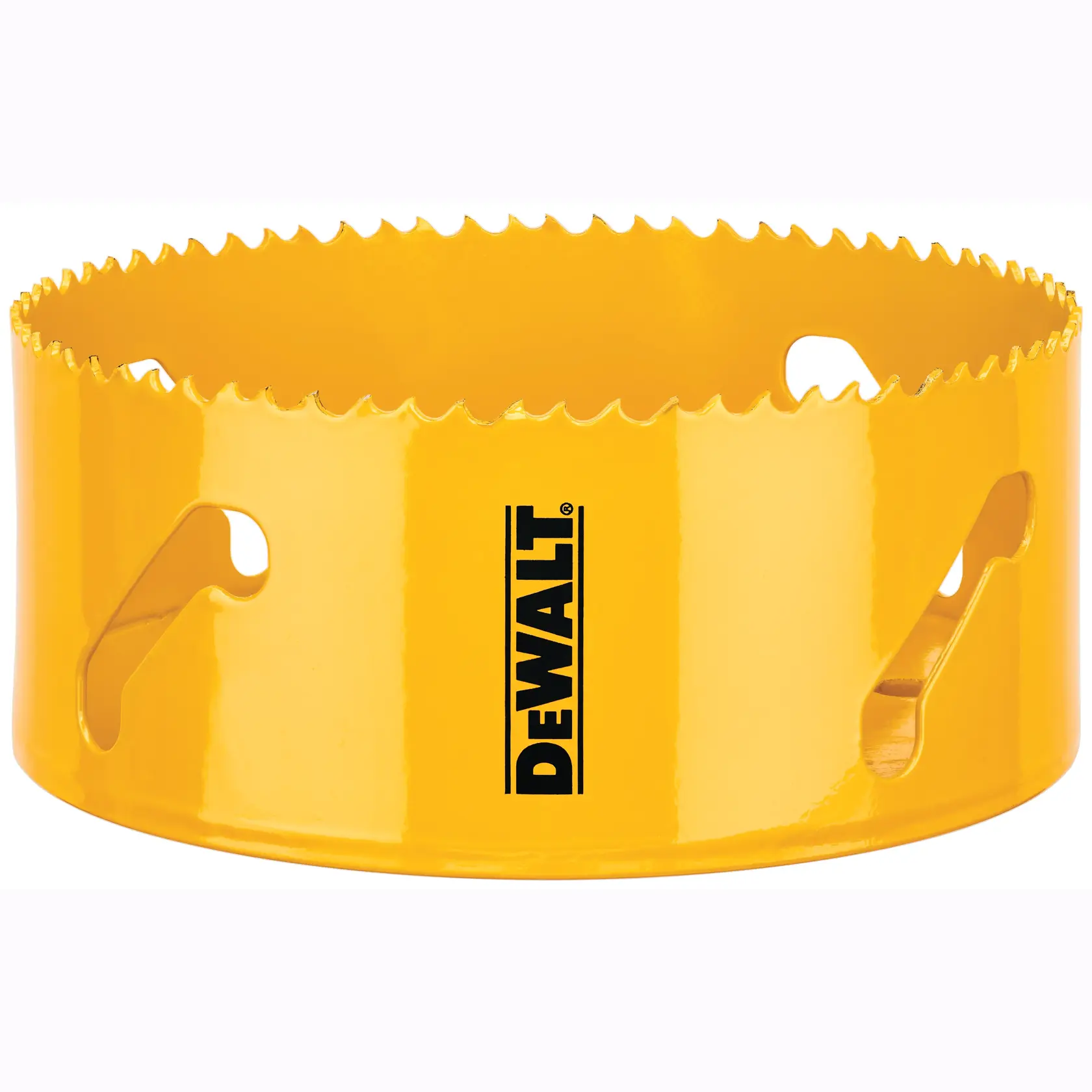 Scie cloche DEWALT jaune métal. SKU: DT90344, DT90344-QZ. Catégorie photographie.