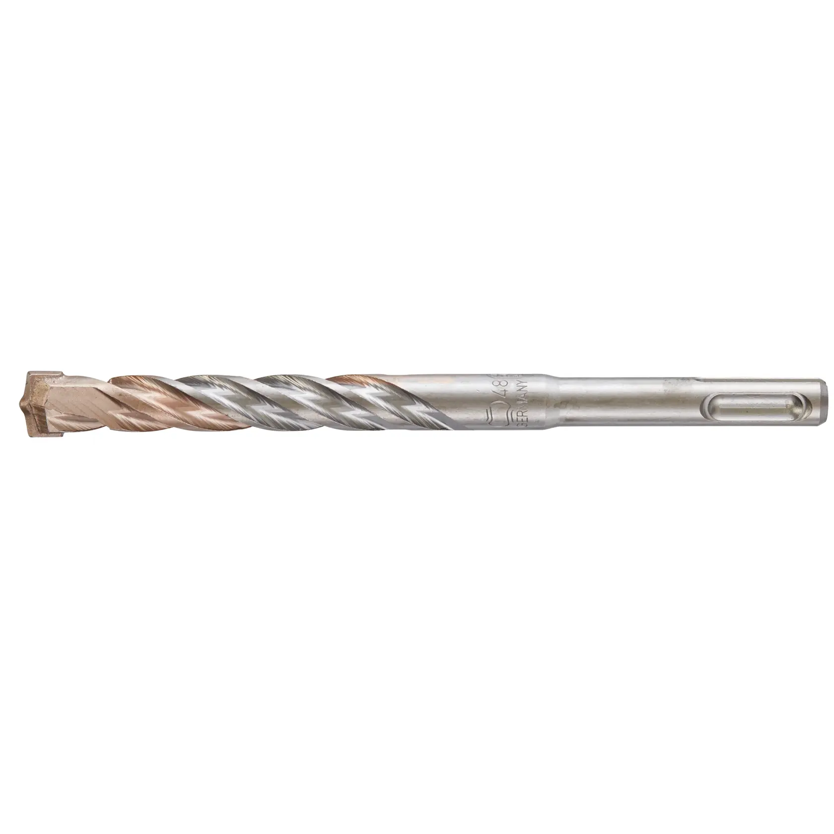 Broca DEWALT DT9560 para mampostería con ranuras en espiral y vástago SDS para concreto y piedra.